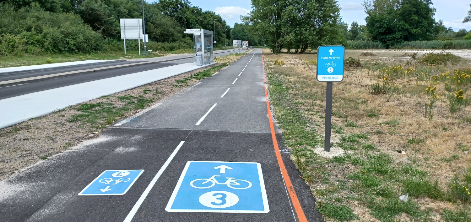 Image média: Traverser Parempuyre à vélo