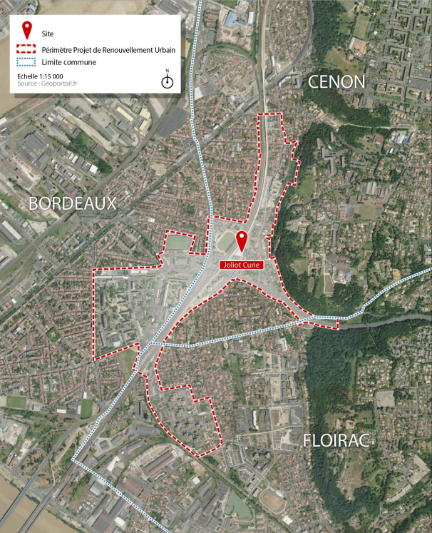 Image média: Projet de Renouvellement Urbain (PRU) Joliot Curie sur les communes de Bordeaux – Cenon – Floirac