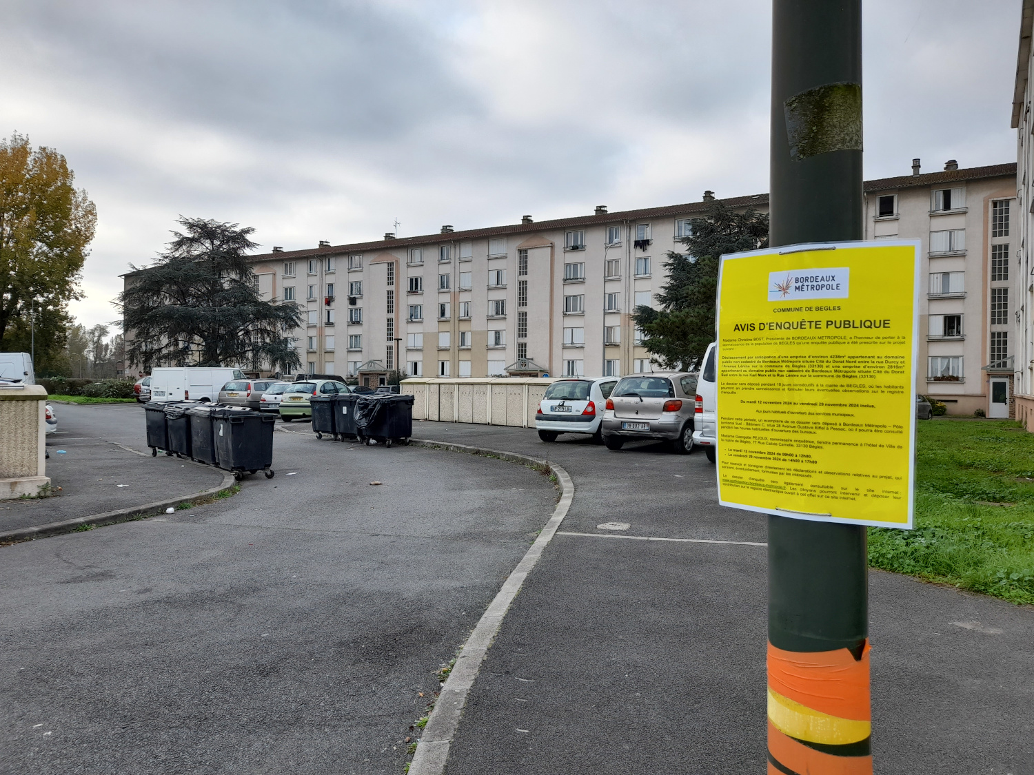 Image média: Déclassement par anticipation des voies de desserte des cités du Dorat Nord et Sud à Bègles