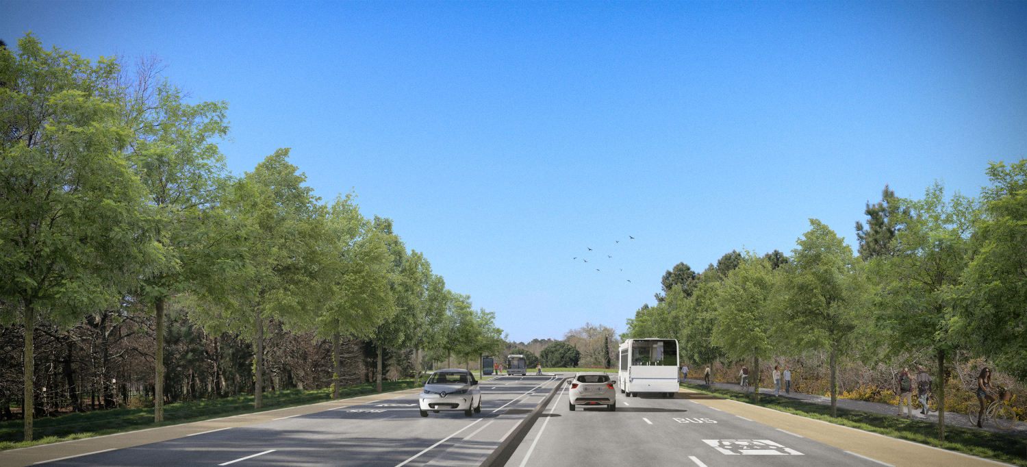 Image média: Réaménagement de voirie sur l’avenue Marcel Dassault à Mérignac