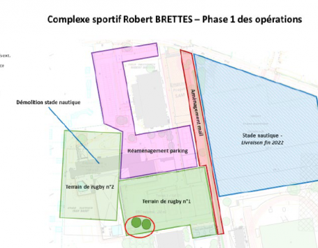 La révision allégée intervient dans le cadre du réaménagement du complexe sportif Robert Brettes