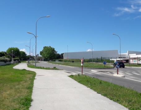 Vue vers la rue Pacaris et le chemin de Leysotte