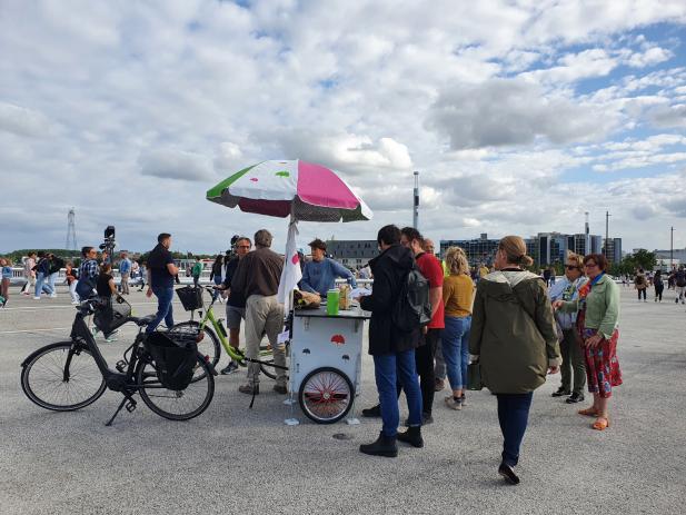 A la rencontre des usagers du pont avec le vélo papote – Bordeaux Métropole – 6 juillet 2024